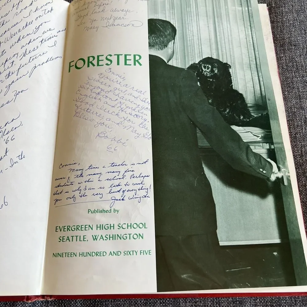 Evergreen High School Yearbook 1965 Seattle Washington‎ Forester